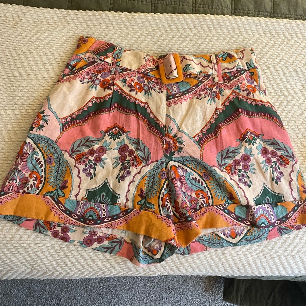 Belted shorts